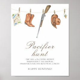 Jager - kalmerende jacht baby shower spel poster