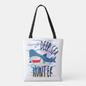 jager op diep zee tote bag (Achterkant)