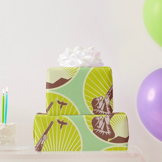 Jager Schiet Gans Retro Buiten Cadeaupapier