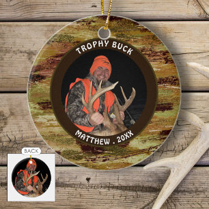 Jager TROFEE BOK Camouflage Foto-herdenkingsorname Keramisch Ornament