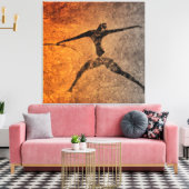 Jager van Lascaux Canvas Afdruk (Insitu (Woonkamer))