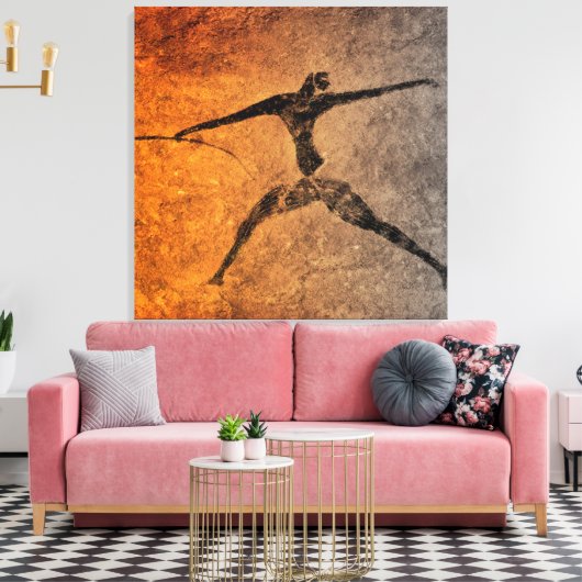 Jager van Lascaux Canvas Afdruk (Insitu (Woonkamer))
