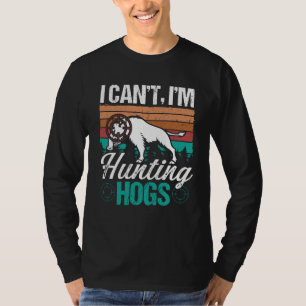 Jager van wilde zwijnen Vintage jacht op zwijnen R T-shirt