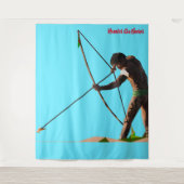 Jager Verzamelaar Wandtapijt Wandkleed (Voorkant)