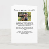 Jager Visser Foto Viering van het Leven Begrafenis Programma (Achterkant)