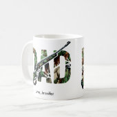 Jagers Beste Pap Vaderdag gepersonaliseerd Koffiemok (Voorkant links)