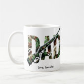 Jagers Beste Pap Vaderdag gepersonaliseerd Koffiemok (Links)