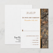 Jagers Camo Chic Trouw RSVP Kaart (Voorkant / Achterkant)