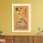 Jagers die elephants vangen, van de Grote Levensla Canvas Afdruk (Insitu (Woonkamer))