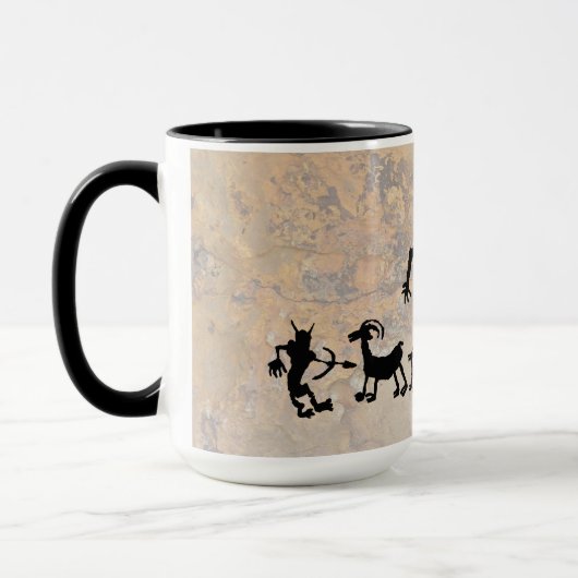 Jagers en dierspiritten mok (Links)