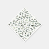 Jagers groen blad rustiek servet (Hoek)