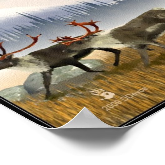 jagers in de mist poster (Hoek)