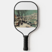 Jagers in de Sneeuw, beroemd kunstwerk, Pickleball Paddle (Achterkant)