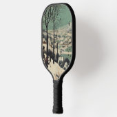 Jagers in de Sneeuw, beroemd kunstwerk, Pickleball Paddle (Links)