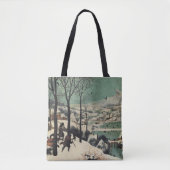 Jagers in de Sneeuw, beroemd kunstwerk, Tote Bag (Voorkant)
