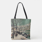 Jagers in de Sneeuw, beroemd kunstwerk, Tote Bag (Achterkant)