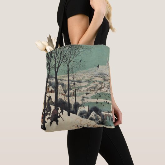 Jagers in de Sneeuw, beroemd kunstwerk, Tote Bag (Dichtbij)