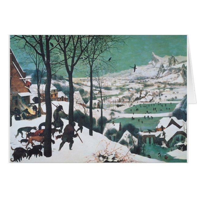 Jagers in de sneeuw door Bruegel (Voorkant Horizontaal)