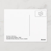 Jagers in de sneeuw door Bruegel Briefkaart (Achterkant)