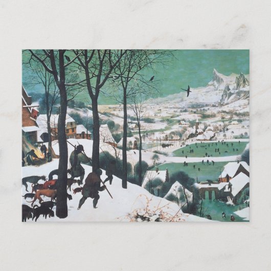 Jagers in de sneeuw door Bruegel Briefkaart (Voorkant)