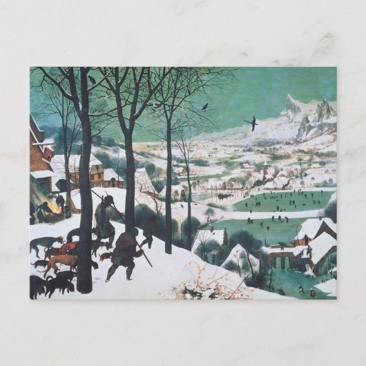 Jagers in de sneeuw door Bruegel Briefkaart (Voorkant)