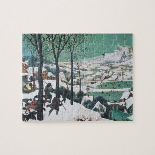 Jagers in de sneeuw door Bruegel Legpuzzel