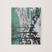 Jagers in de sneeuw door Bruegel Legpuzzel (Verticaal)