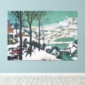 Jagers in de sneeuw door Pieter Bruegel Canvas Afdruk (Insitu (Houten vloer))