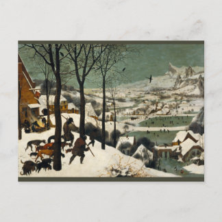 Jagers in de sneeuw door Pieter Bruegel de Ouderen Briefkaart