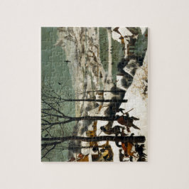 Jagers in de sneeuw door Pieter Bruegel de Ouderen Legpuzzel