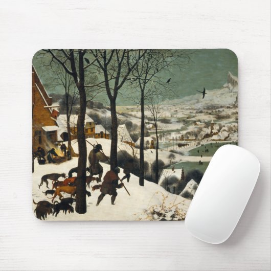 Jagers in de sneeuw door Pieter Bruegel de Ouderen Muismat (Met muis)
