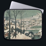 Jagers in de sneeuw - januari 1565 laptop sleeve<br><div class="desc">Collectie afbeelding nummer:  XAM324 Hunters in de sneeuw - Januari,  1565. Bruegel,  Pieter de Elder (c.1525-69) olie op doek. Kunsthistorisches Museum,  Wenen,  Oostenrijk.  1565</div>