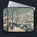 Jagers in de sneeuw - januari 1565 laptop sleeve<br><div class="desc">Collectie afbeelding nummer: XAM324 Hunters in de sneeuw - Januari, 1565. Bruegel, Pieter de Elder (c.1525-69) olie op doek. Kunsthistorisches Museum, Wenen, Oostenrijk. 1565</div>