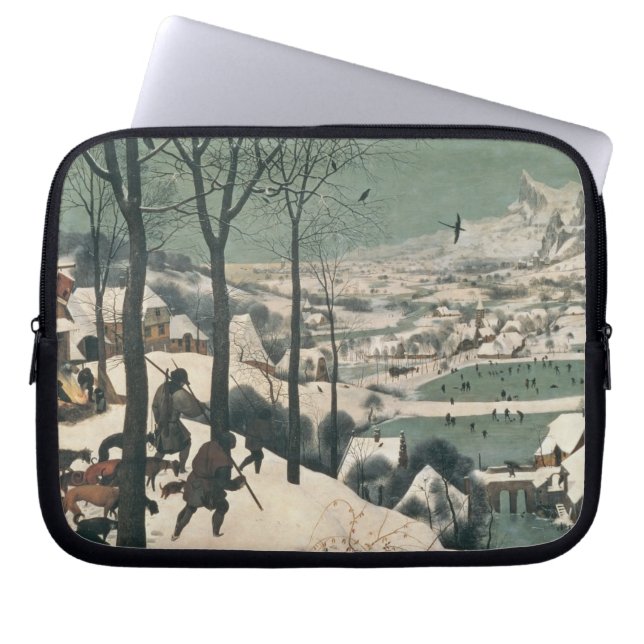 Jagers in de sneeuw - januari 1565 laptop sleeve (Voorkant)