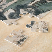 Jagers in de sneeuw - januari 1565 legpuzzel (Zijkant)