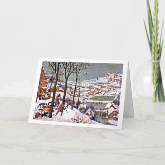 Jagers in de sneeuw, Pieter Bruegel de Oudere Kaart (Voorkant)