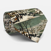 Jagers in de sneeuwpop Bruegel de Ouderen Stropdas (Opgerold)