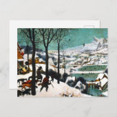 Jagers in het Sneeuwlandschap Pieter Bruegel Briefkaart (Voorkant / Achterkant)