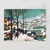 Jagers in het Sneeuwlandschap Pieter Bruegel Briefkaart (Voorkant)