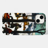 Jagers in het Sneeuwlandschap Pieter Bruegel Case-Mate iPhone Case (Achterkant (horizontaal))