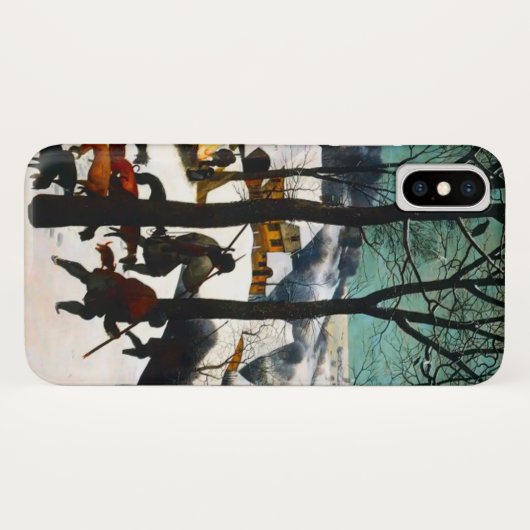 Jagers in het Sneeuwlandschap Pieter Bruegel Case-Mate iPhone Case (Achterkant (horizontaal))