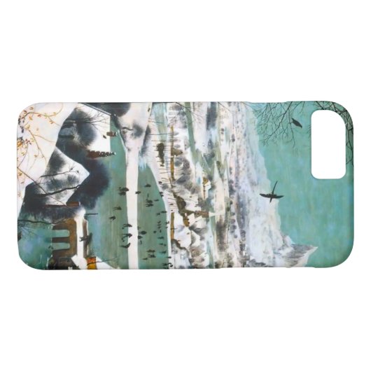 Jagers in het Sneeuwlandschap Pieter Bruegel Case-Mate iPhone Case (Achterkant (Horizontaal))