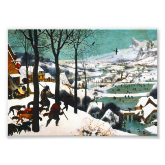 Jagers in het Sneeuwlandschap Pieter Bruegel Foto Afdruk
