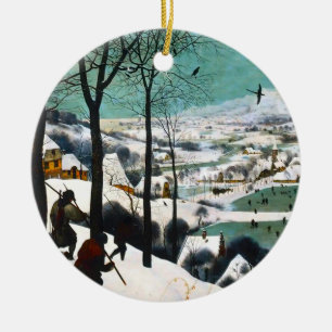 Jagers in het Sneeuwlandschap Pieter Bruegel Keramisch Ornament