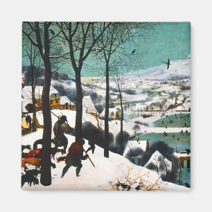 Jagers in het Sneeuwlandschap Pieter Bruegel Magneet