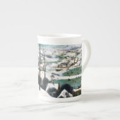 Jagers in het Sneeuwlandschap Pieter Bruegel Porselein Kop (Voorkant rechts)