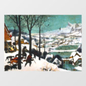 Jagers in het Sneeuwlandschap Pieter Bruegel Raamsticker (Vel)