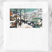 Jagers in het Sneeuwlandschap Pieter Bruegel Rechthoekige Sticker (Tas)