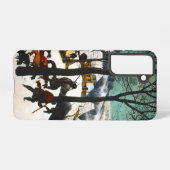 Jagers in het Sneeuwlandschap Pieter Bruegel Samsung Galaxy Hoesje (Achterkant horizontaal)