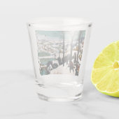 Jagers in het Sneeuwlandschap Pieter Bruegel Shot Glas (Achterkant)